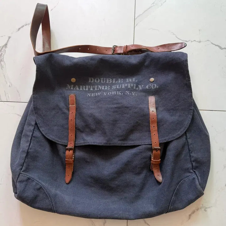 [BUNJANG] RRL Maritime Canvas Messenger Bag / [희귀] RRL 더블알엘 마리타임 캔버스 메신저백