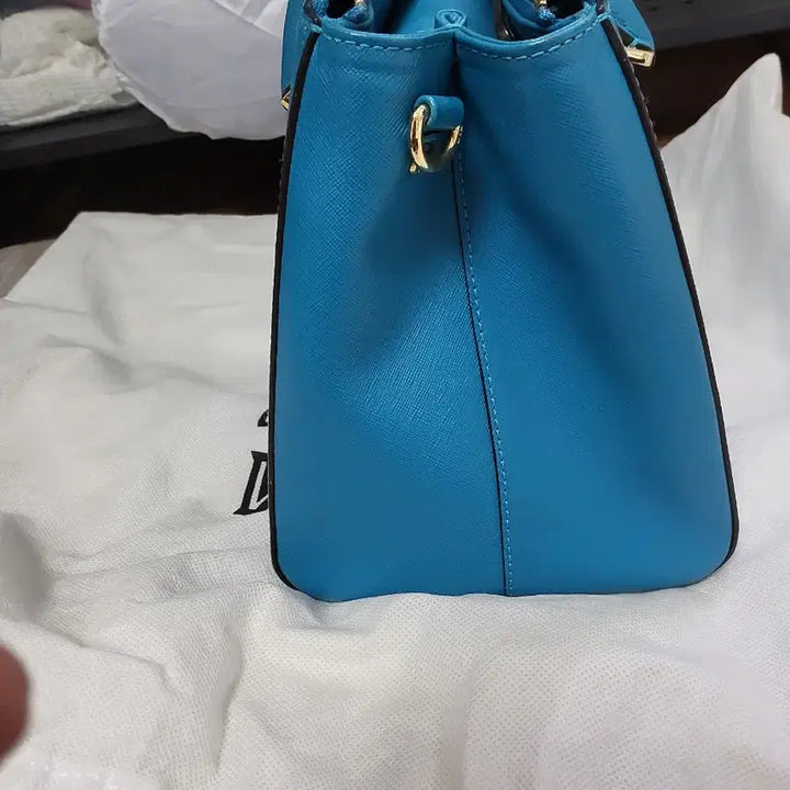 [BUNJANG] MCM Saffiano Tote Bag - Blue / MCM 사피아노 토트백 블루