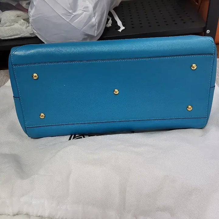 [BUNJANG] MCM Saffiano Tote Bag - Blue / MCM 사피아노 토트백 블루