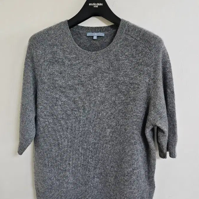 [SOLD OUT] LBL 캐시미어100 라운드 반팔니트(423