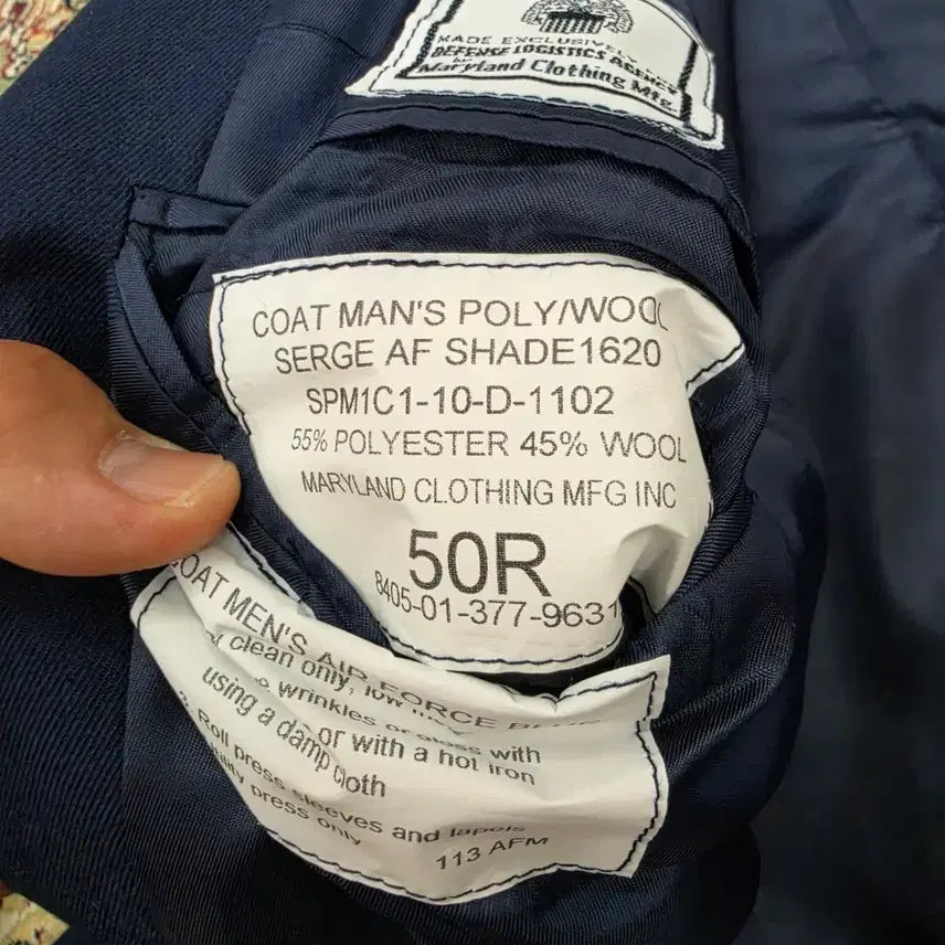 [BUNJANG] USAF 3-Button Service Uniform Jacket / [최종할인/박사이즈] USAF 미공군 3버튼 정복 자켓 50R 110