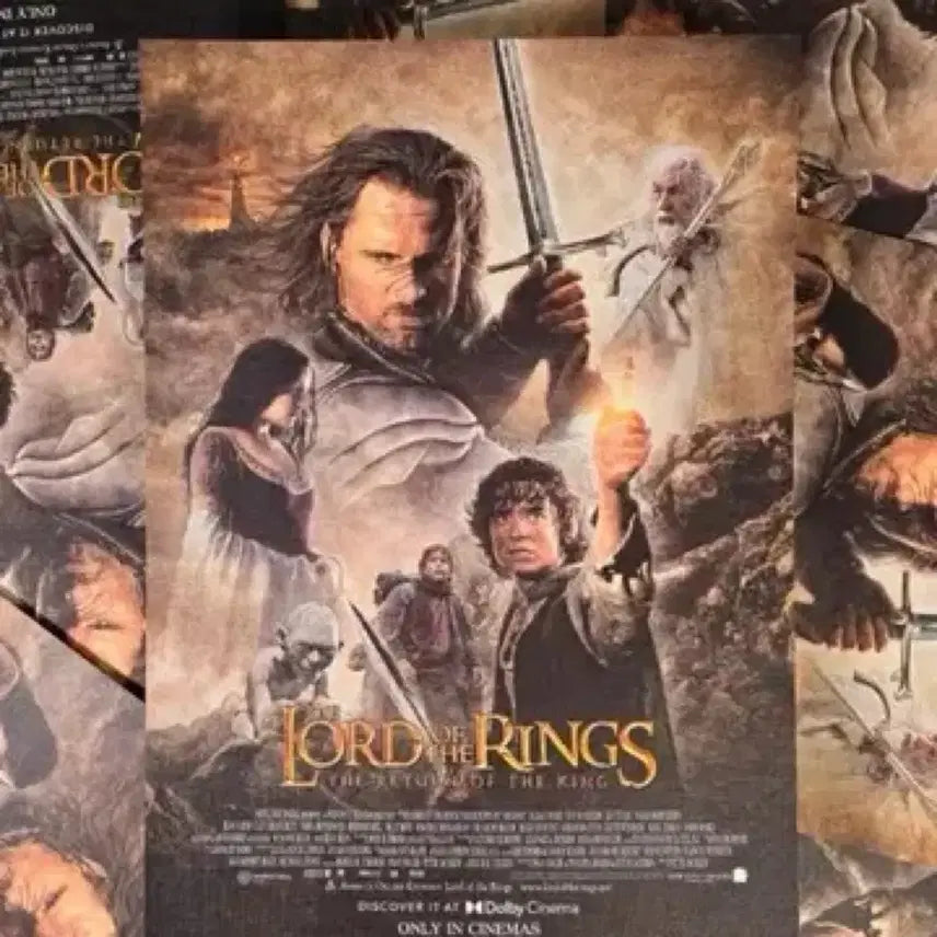 [BUNJANG] Lord of the Rings Dolby Cinema A3 Poster Bundle Set / [미개봉] 반지의 제왕 돌비 시네마 A3 포스터 3종 일괄