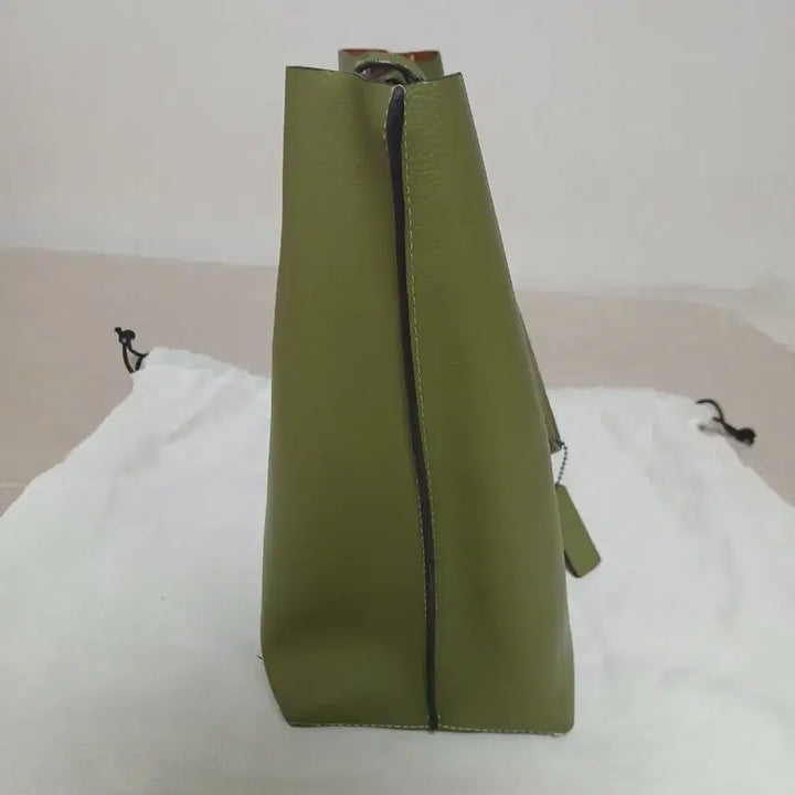 [BUNJANG] Coach Military Green Shopper Bag / 코치 밀리터리 그린 쇼퍼백