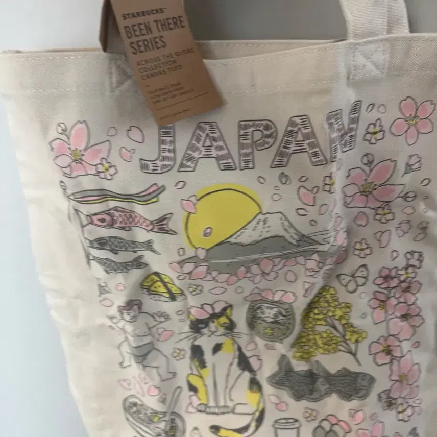 [BUNJANG] Starbucks Japan Been There Series Canvas Tote Bag / 스타벅스 재팬 Been There Series 캔버스 토트백 에코백 일본