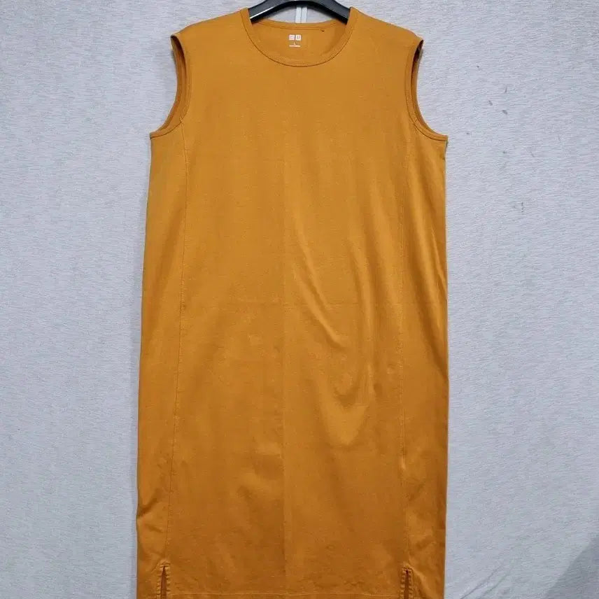 [BUNJANG] Uniqlo U Long Dress Mustard L / 유니클로U 롱 원피스 여66-77ㅡ0423