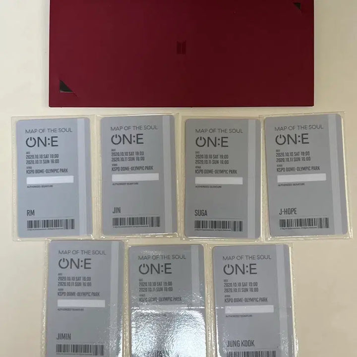 [BUNJANG] BTS Map of the Soul Card Ticket &amp; Lenticular Ticket Bundle Set / 방탄소년단 map of the soul 카드 티켓 렌티큘러 티켓 일괄