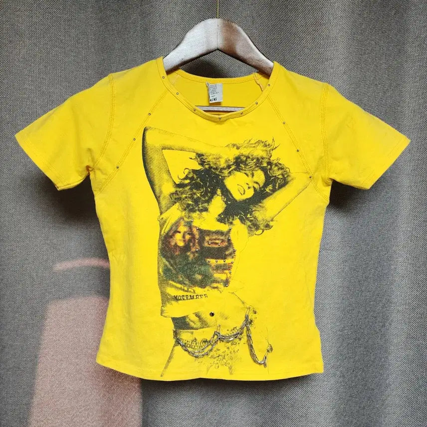 [BUNJANG] KIKI Punk Rock Short Sleeve T-Shirt / KIKI Punk 락 반팔 티셔츠