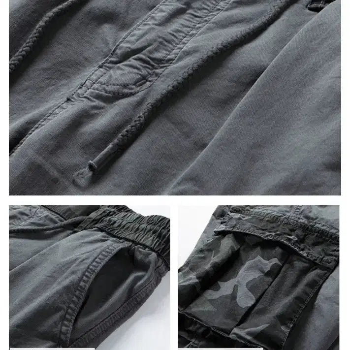 [BUNJANG] Military Cargo Jogger Pants / (새상품) 남성 밀러티러 카고 조거 팬츠 허리 밴딩 현장바지 면스판