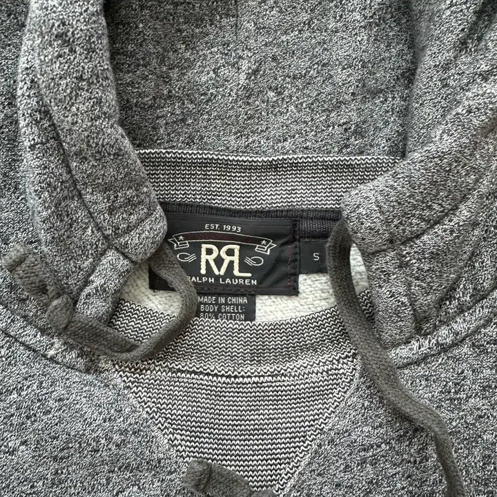 [BUNJANG] RRL Small Size Semi-Brushed Fleece Hoodie / 더블알엘 스몰사이즈 반기모 후드티