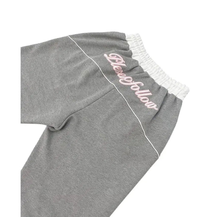 [BUNJANG] Please No Follow Kozi Back Logo Jogger Pants / 플리즈 노 팔로우 플노팔 코지 백로고 조거 팬츠