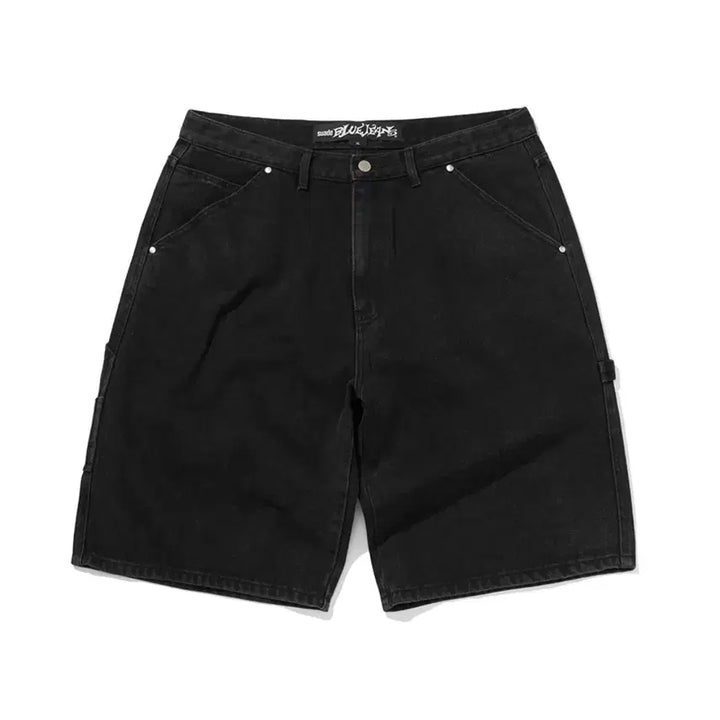 [BUNJANG] Suede Carpenter Denim Bermuda [M] / 스웨이드 카펜터 데님 버뮤다 [M]