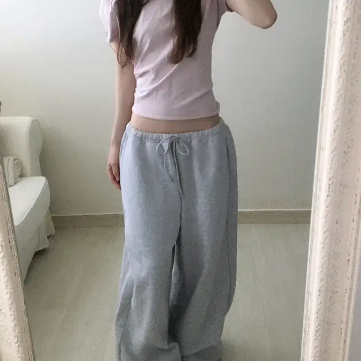 [BUNJANG] Black Up Unisex Furry Oversized Jogger Banding Pants / 블랙업 유니섹스 퍼릿 오버핏 조거 밴딩팬츠