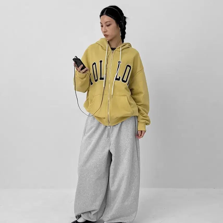 [BUNJANG] Black Up Unisex Furry Oversized Jogger Banding Pants / 블랙업 유니섹스 퍼릿 오버핏 조거 밴딩팬츠