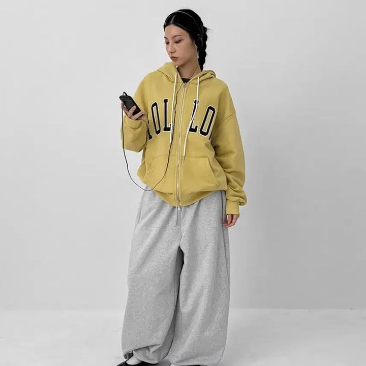 [BUNJANG] Black Up Unisex Furry Oversized Jogger Banding Pants / 블랙업 유니섹스 퍼릿 오버핏 조거 밴딩팬츠