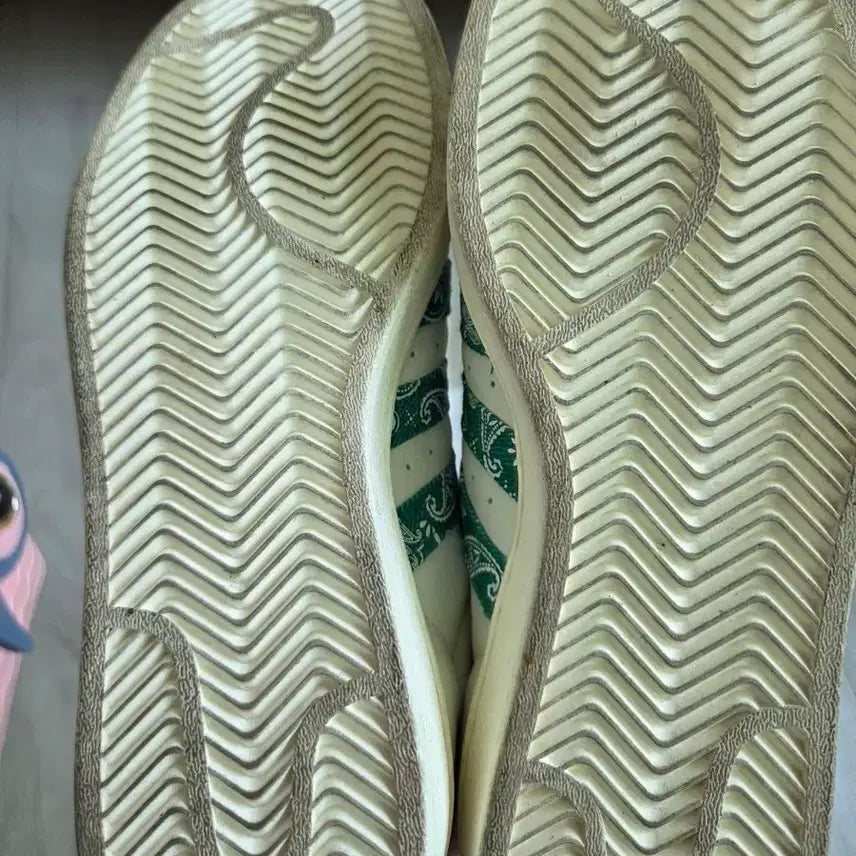 [BUNJANG] Adidas Superstar Green Pattern Sneakers / 아디다스 슈퍼스타 그린 패턴 운동화