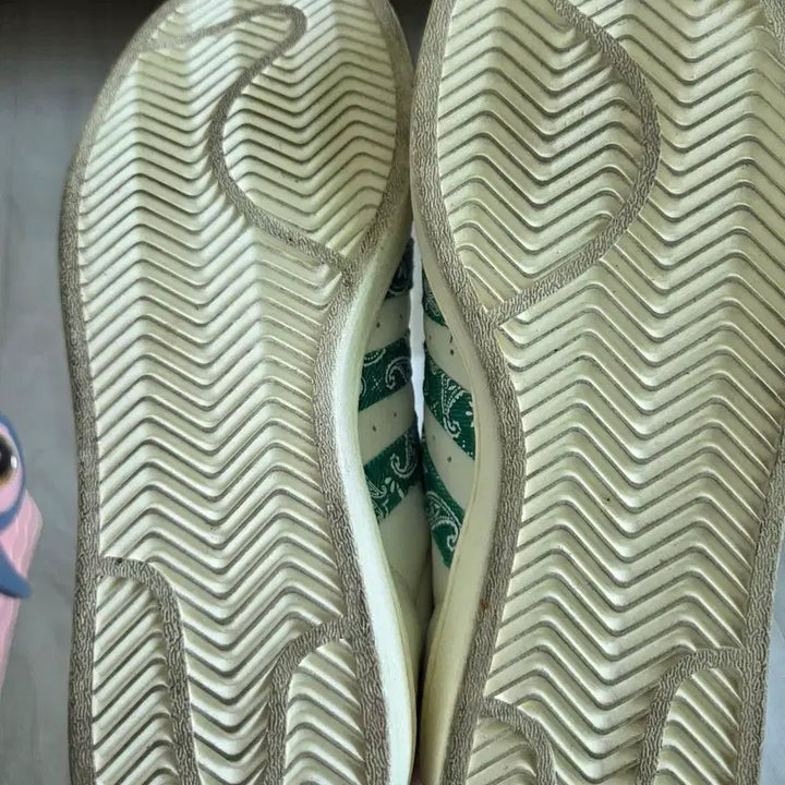 [BUNJANG] Adidas Superstar Green Pattern Sneakers / 아디다스 슈퍼스타 그린 패턴 운동화