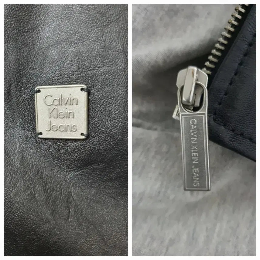 [BUNJANG] Calvin Klein Lambskin Hooded Jacket / CK 캘빈클라인 양가죽 후드점퍼 L 105