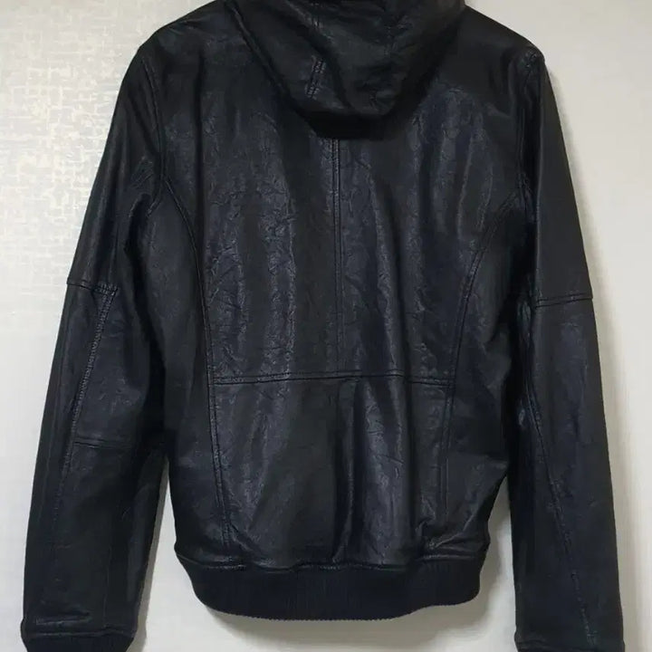 [BUNJANG] Calvin Klein Lambskin Hooded Jacket / CK 캘빈클라인 양가죽 후드점퍼 L 105
