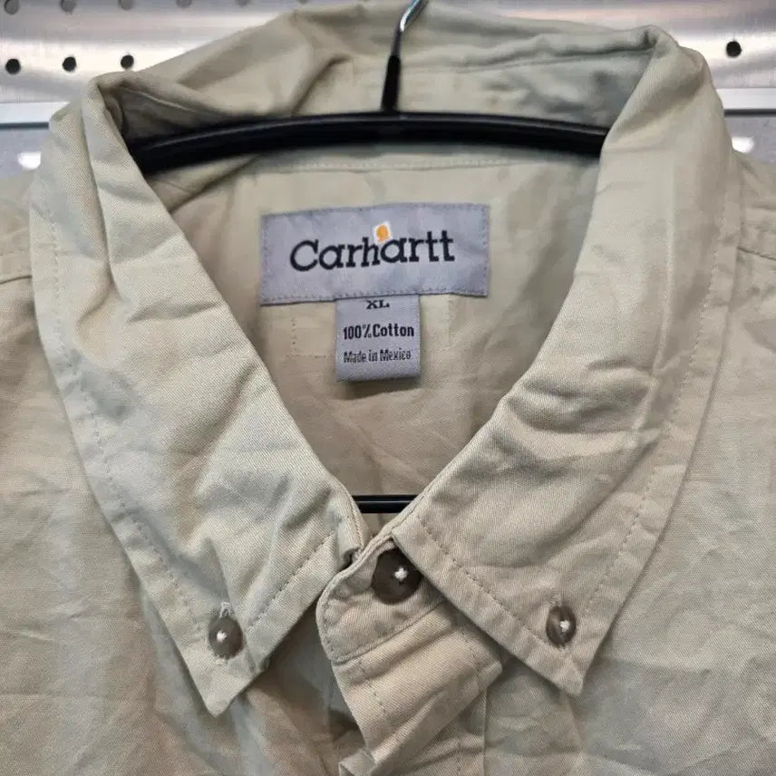 [BUNJANG] Carhartt Beige Short Sleeve Shirt XL / 칼하트 베이지 반팔 셔츠XL