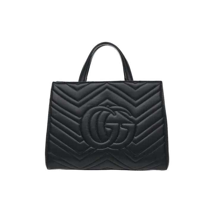 [BUNJANG] Gucci GG Marmont Matelassé Tote Bag Small Black Leather / 구찌 GG 마몽 마틀라세 토트백 스몰