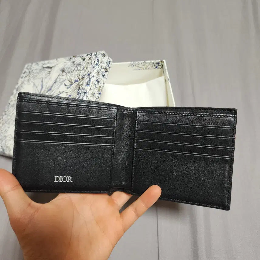 [BUNJANG] Dior Oblique Jacquard Compact Wallet / 디올 오블리크 자카드 컴펙트 반지갑