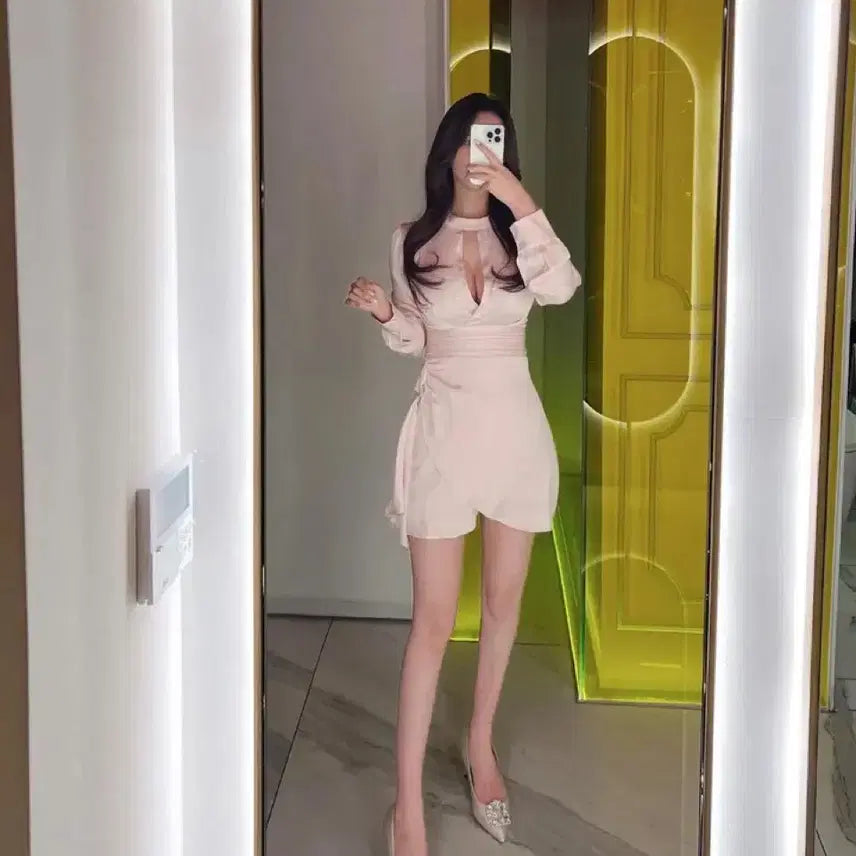 [BUNJANG] 새틴 실크 랩 원피스 수입의류 / 새틴 실크 랩 원피스 수입의류