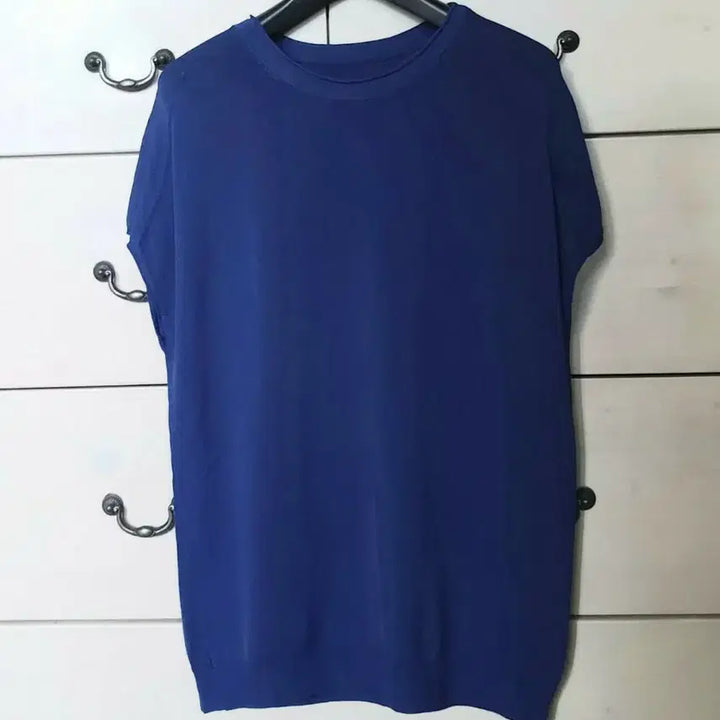 [BUNJANG] Navy Knit T-shirt / 폴앤조  반팔 니트 티셔츠