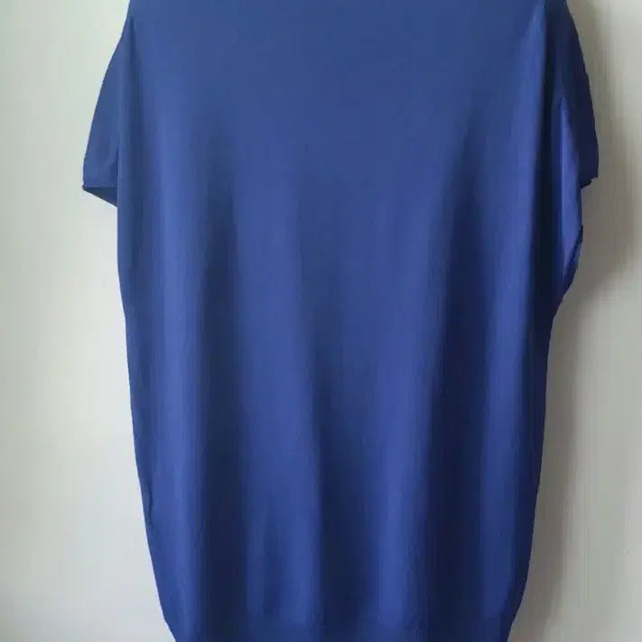 [BUNJANG] Navy Knit T-shirt / 폴앤조  반팔 니트 티셔츠
