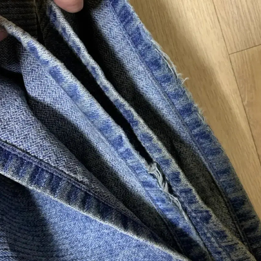 [BUNJANG] VALLIE True Wide Whale Indigo 28/30 Jeans / 벨리에 트루와이드 웨일인디고 28/30 숏버전