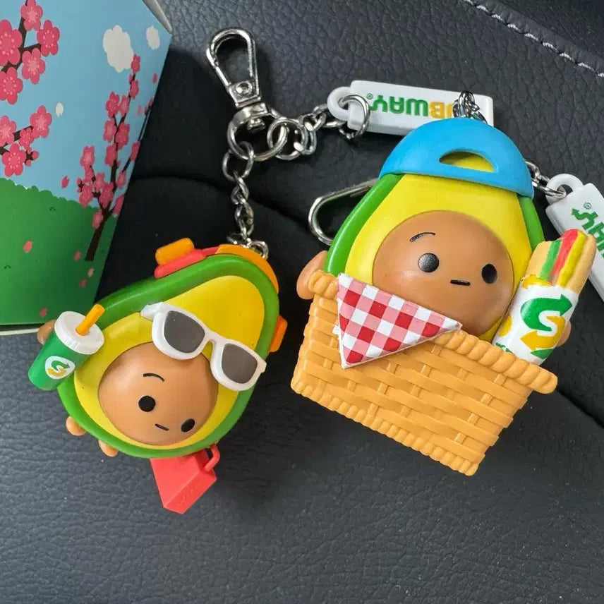 [BUNJANG] Subway Avocado Keychain / 써브웨이 카도 키링