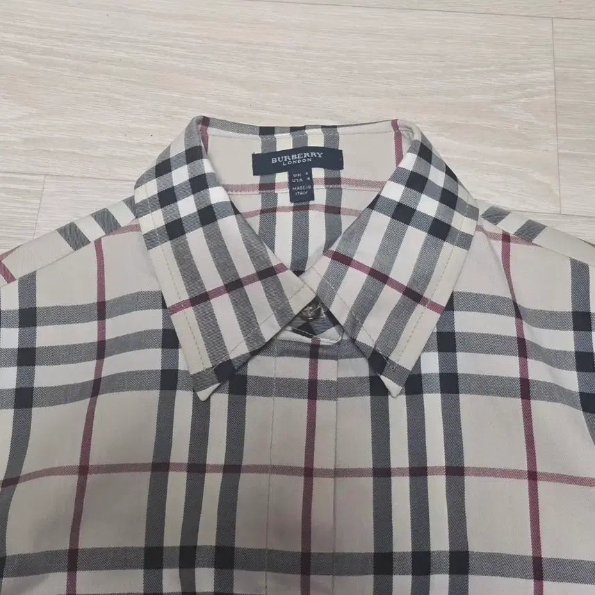 [BUNJANG] Burberry Check Shirt Dress with Belt Set / 체크 바버리 셔츠형 원피스 벨트 세트 55(uk6) 정품