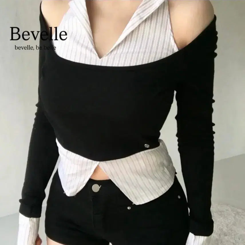 [BUNJANG] B.Belle Room Vivi Layered Shirt / 비벨르룸 비비 레이어드 셔츠티