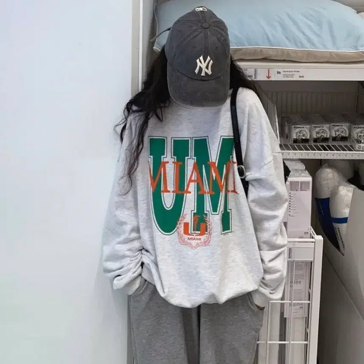 [BUNJANG] High-Quality Miami Sweatshirt / 새상품) 고퀄리티 마이애미 맨투맨
