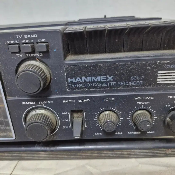 [BUNJANG] HANIMEX TV Radio Cassette Recorder Antique / 빈티지 HANIMEX TV 라디오 카세트 레코더 골동