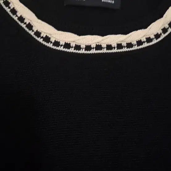 [BUNJANG] TIME Black Short-Sleeve Knit T-Shirt / TIME 타임 여름 티셔츠