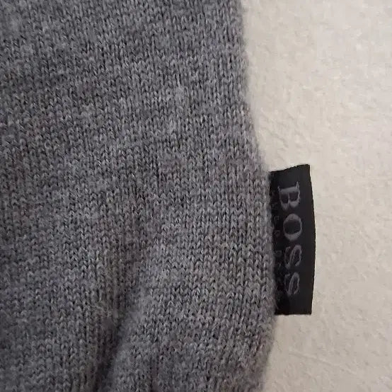 [BUNJANG] Hugo Boss Gray V-Neck Long Sleeve Knit Sweater / 휴고보스. 그레이 V넥 긴팔 니트