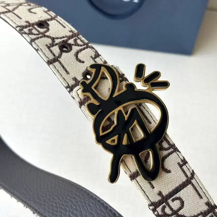 [SOLD OUT] [새상품구매]디올 남성 벨트 로고 레터 벨트95폭 3.5cm