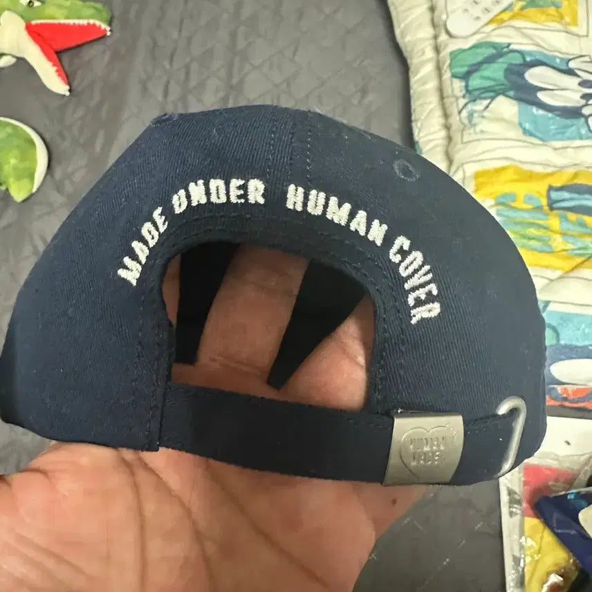 [BUNJANG] Human Made Bear Embroidered Ball Cap Navy / 휴먼메이드 곰돌이 볼캡 네이비 판매합미다