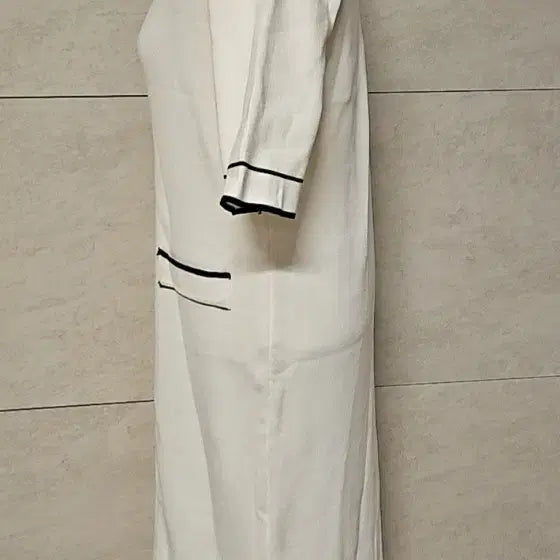 [BUNJANG] Ivory Colorblock Knit Cardigan and Dress Set / (새상품)  아이보리  배색 니트 가디건 세트