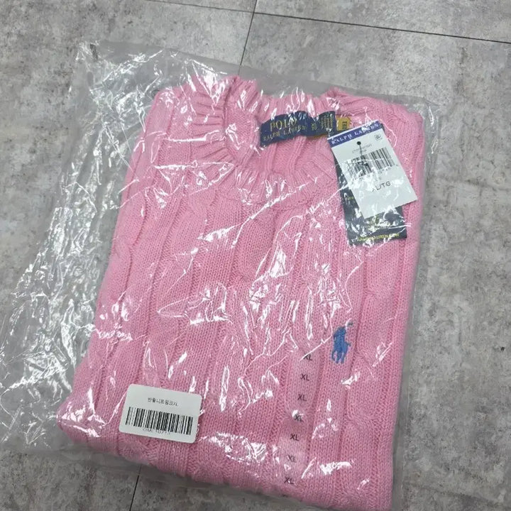 [BUNJANG] Polo Ralph Lauren Cable Knit Short Sleeve Pink Sweater / 폴로 랄프로렌 꽈배기 반팔 니트 핑크 s . m. xl [새상품]