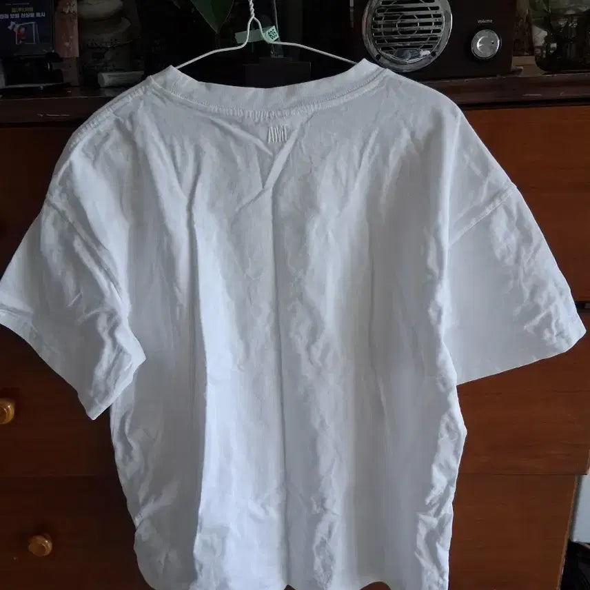 [BUNJANG] AMI White Short Sleeve T-Shirt L / 아미 AMI 화이트 반팔 티셔츠  L