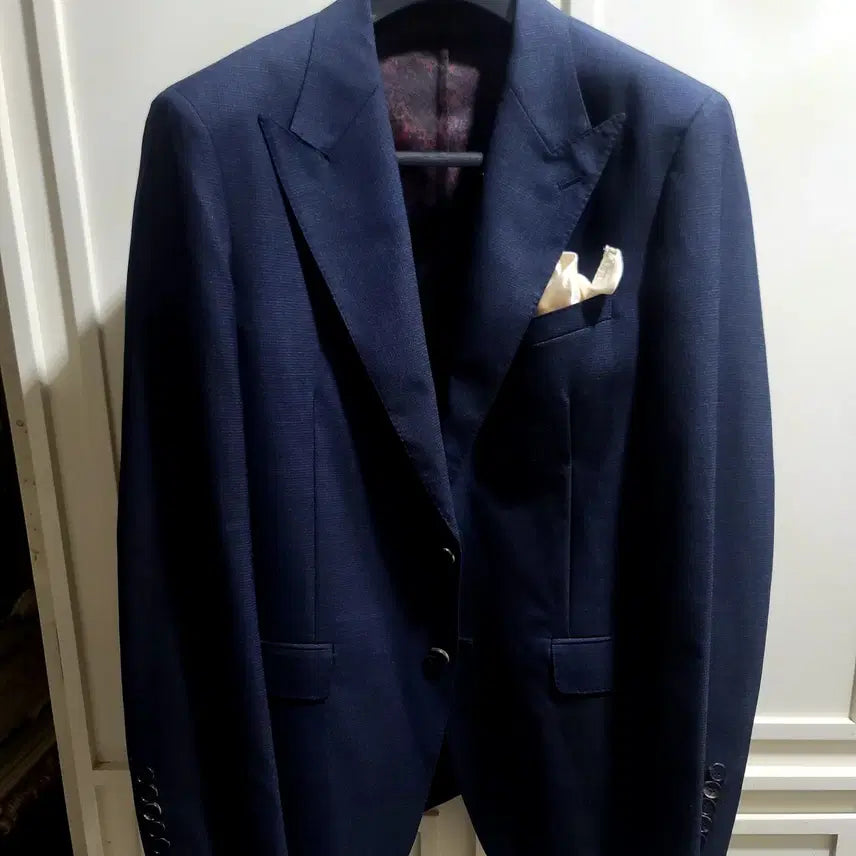 [BUNJANG] Sieg Canonicco Unconstructed Wide Peak Lapel Blazer / 지이크/이태리 까노니꼬 언컨스트럭티드 와이드 피크드라펠 블레이져/103