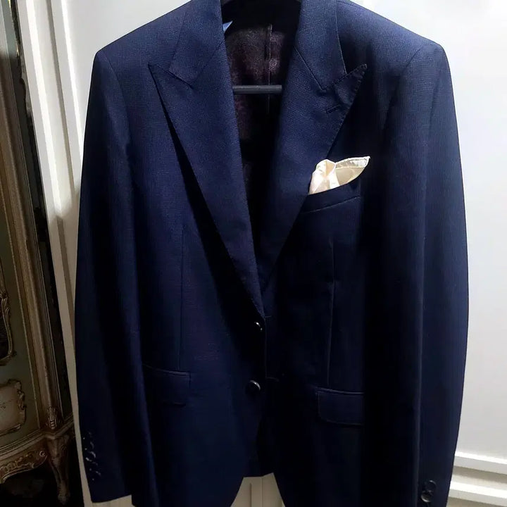 [BUNJANG] Sieg Canonicco Unconstructed Wide Peak Lapel Blazer / 지이크/이태리 까노니꼬 언컨스트럭티드 와이드 피크드라펠 블레이져/103