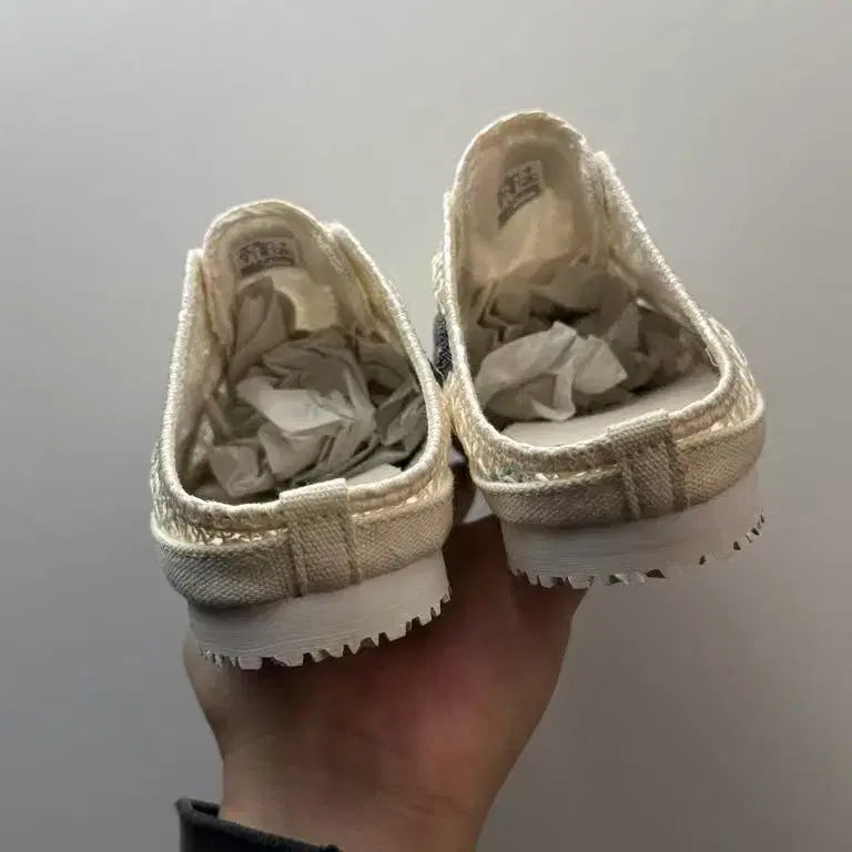 [BUNJANG] Onitsuka Tiger Mesh Slip-on Sandals / 오니츠카타이거 샌들 슬립온 메쉬 베이지 보드슈즈