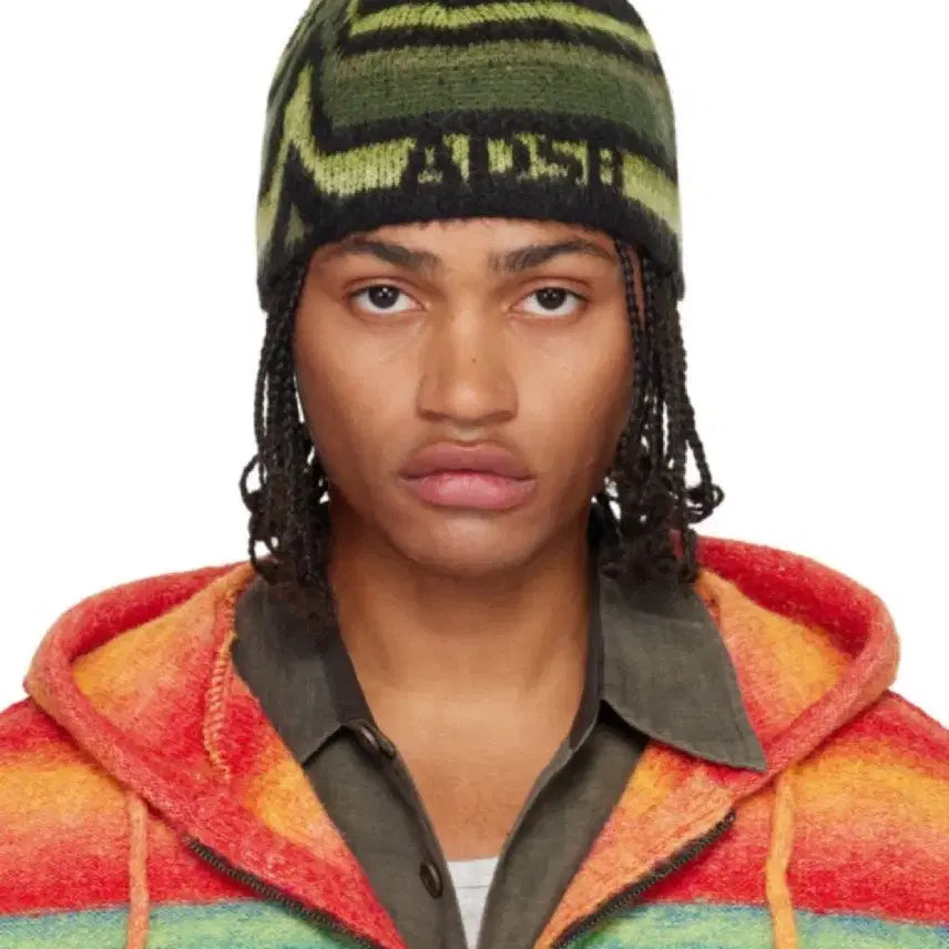 [BUNJANG] Andersson Bell Khaki Paint Beanie / (미개봉 새상품)앤더슨벨 카키 페인트 비니