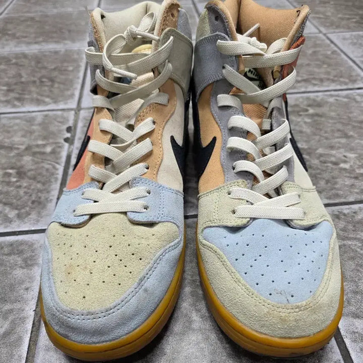 [BUNJANG] Nike Dunk High Multicolor Suede Sneakers / 나이키 덩크 하이 멀티컬러 스웨이드 운동화