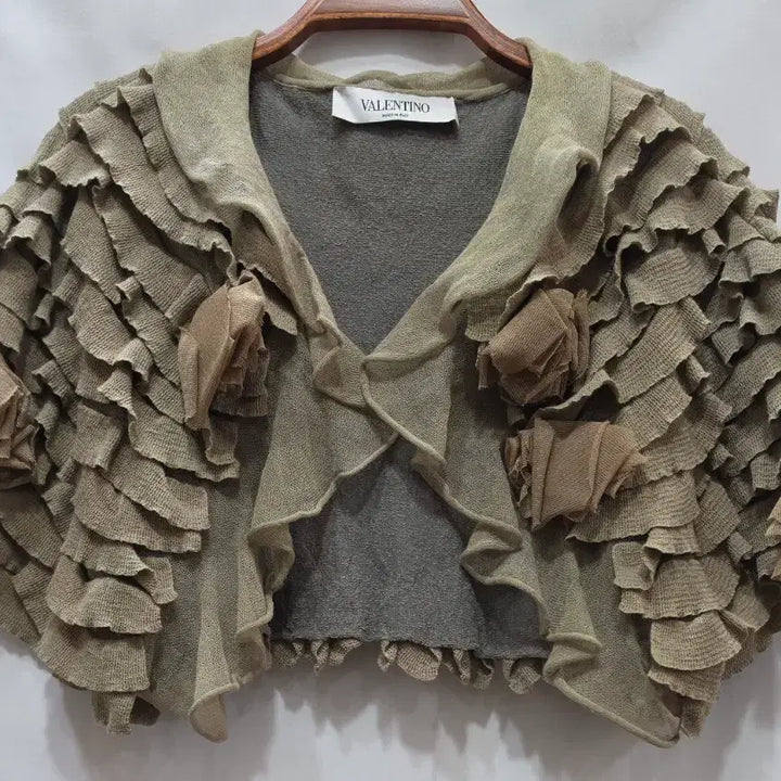 [BUNJANG] Valentino Ruffle Knit Bolero / (정품)발렌티노 러플 니트 볼레로