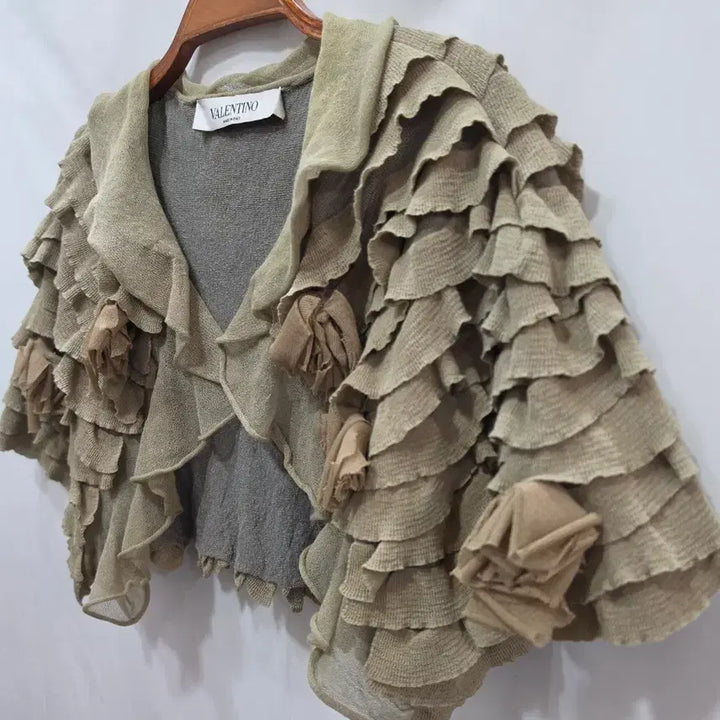 [BUNJANG] Valentino Ruffle Knit Bolero / (정품)발렌티노 러플 니트 볼레로