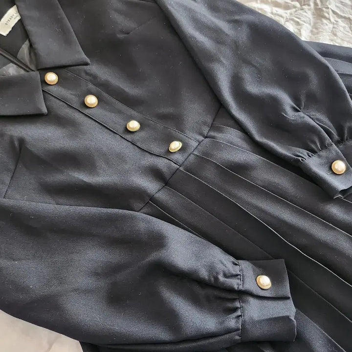 [BUNJANG] Black Pleated Dress (L) / 블랙 플리츠 원피스 (L)