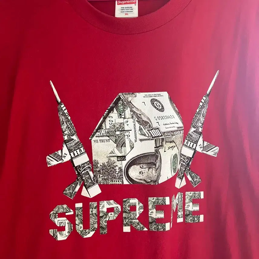 [BUNJANG] Supreme Orgami Red T-shirt / 슈프림 오르가미 (크림에도없는매물) XL 레드컬러